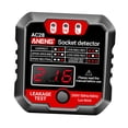 thumbnail image 5 of Outlet Tester Automatic Digital s Fault Checker Electric Socket Tester black, 5 of 8