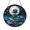 Acrylic 3.5 Inch, variant on Blue Rose Moonlit Night Stained Glass Suncatcher, Round Floral Window Hanging, Celestial Garden Decor, Elegant Home Accent Gift For Her