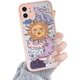 thumbnail image 1 of Compatible con iPhone 12 Funda para PC transparente esmerilada con dibujos animados 3D de sol y luna para niñas y mujeres y funda delgada de silicona TPU suave para iPhone 12 - Rosa, 1 of 4
