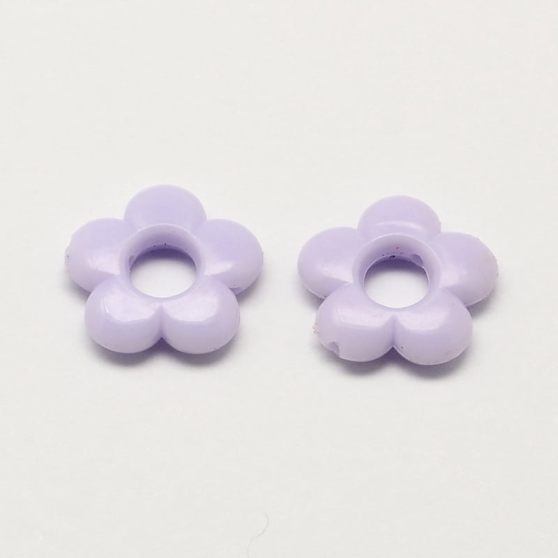 500gs Opaque Acrylic Flower Bead Frames Mixed color 19x4mm Hole: 2mm Inner diameter: 6mm about 640pcs/500g