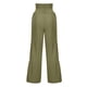 thumbnail image 5 of Pantalones de pierna ancha para mujer Moda Casual Cintura alta Cintura elástica Color sólido Volantes Pantalones largos Odeerbi  ODB-5, 5 of 5