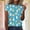 A861 Sky Blue, variant on Easter Blouse for Women Artistic Abstract Bunny And Egg Graphic Short Sleeve Crewneck Spring Holiday Festival Casual Flowy Lightweight Breathable Novelty Fashion Tops