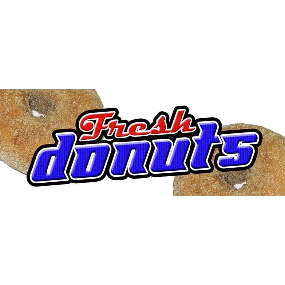 36" DONUTS DECAL sticker hot donut doughnut shop