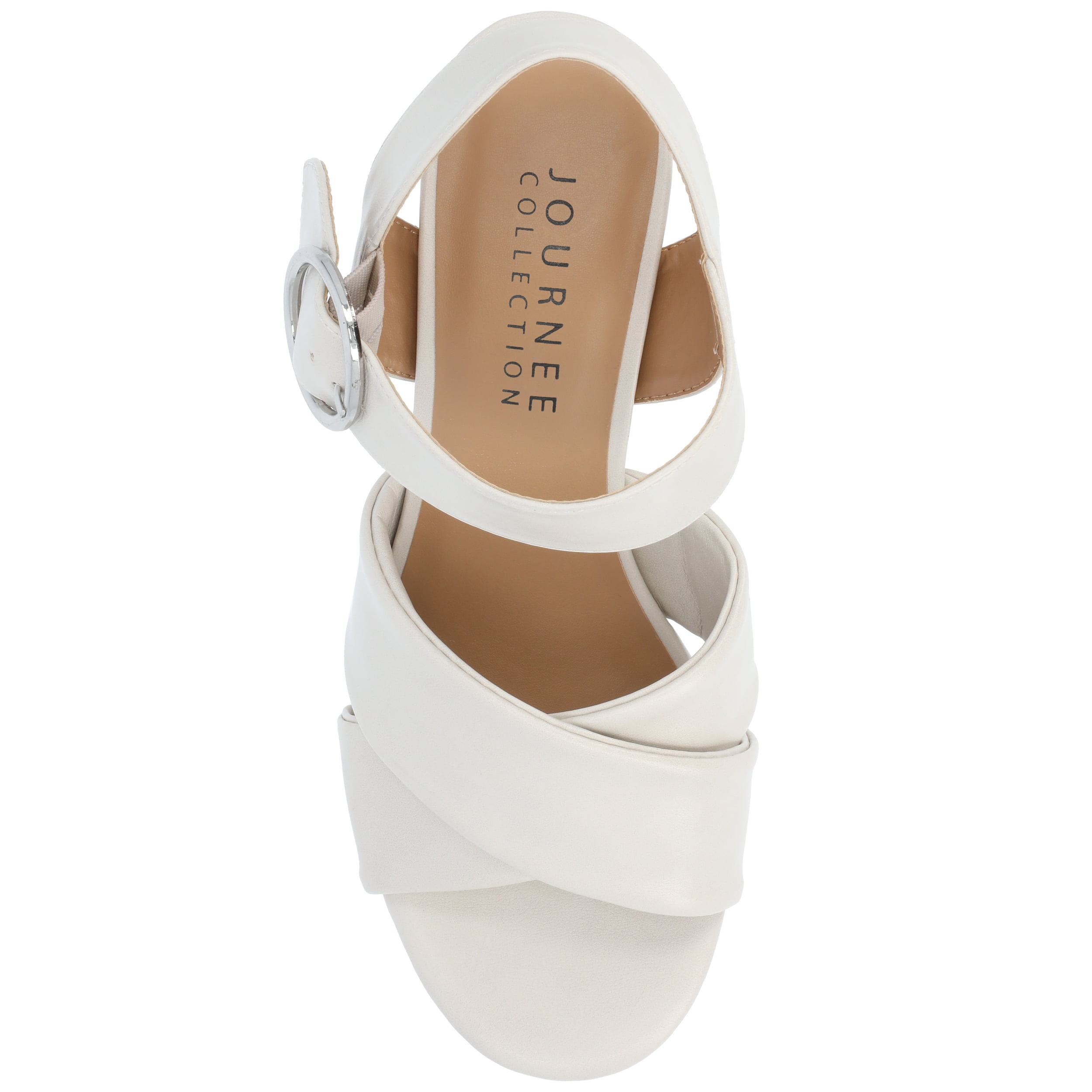 Journee Womens Akeely Mid Heel Platform Dress Sandals