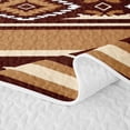 thumbnail image 5 of Homewish Vintage Aztec Striped Twin Quilt Set,Geometric Rhombus Twin Coverlet Set,2-Piece, 5 of 7