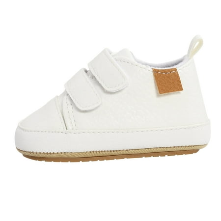 

Girls Sneaker Shoes Soft -Slip Baby Leather Walkers Rubber Boys Sole Baby Shoes