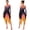 Orange, variant on Women Asymmetrical Praise Dance Dress Long Sleeve Contemporary Dancewear Lavender M