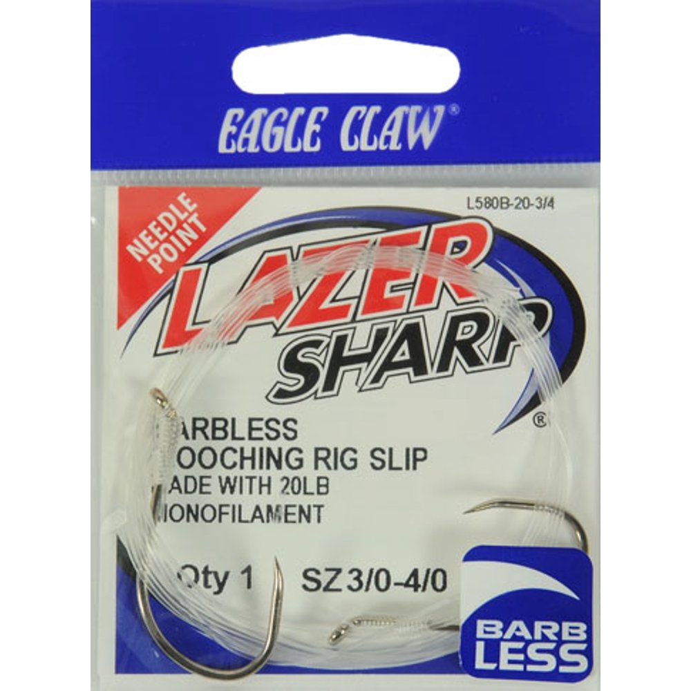 Lazer Sharp L580B203/4 Terminal Tackle,Fish Hooks,Barbless Mooching