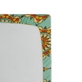 thumbnail image 2 of Ambesonne Abstract Fitted Sheet, Eastern Victorian Form, Queen Size, Mint Orange, 2 of 2