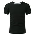 thumbnail image 4 of XIAONU Men Sweat Wicking Sauna Shirt Short Sleeve Crew Neck Pullover Top Quick Dry Sporty Workout Tee, 4 of 6