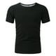 thumbnail image 4 of Camiseta deportiva lisa para hombre, traje Sanua, para perder peso, cuello redondo, blusa - Poliéster, transpirable/resistente, para entrenar/uso diario, cómoda en todas las estaciones, 4 of 7
