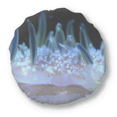 thumbnail image 1 of Coussin Rond Nature Science Méduse Bleu Océan Décoration Maison, 1 of 3