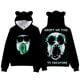 thumbnail image 2 of Doors Roblox-Sudadera con capucha y orejas de gato para parejas, suéter informal holgado de moda callejera, tendencia que combina con todo, Escape de la puerta, 2 of 4