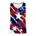 thumbnail image 4 of Vetsdori July 4th Tank Tops for Women Sleeveless Summer Tshirts Red White and Blue Patriotic Casual Camisole Work Independence Day Juniors Tops Undershirts, 4 of 5