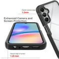 thumbnail image 3 of for Samsung Galaxy A05s Case, Luxury Dual Layer Shockproof Bumper Rugged Hybrid Heavy Duty Clear Drop Protective Durable Hybrid 2-layer Phone Case Cover for Galaxy A05s, Darkblue, 3 of 6