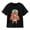 Black-35, variant on Floral Thankful Thanksgiving T-Shirt for Kids, 100% Cotton