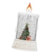 thumbnail image 2 of Vela navideña LED con agua brillante, escena de nieve, lentejuelas rellenas de agua, pilar LED árbol de Navidad, 2 of 9