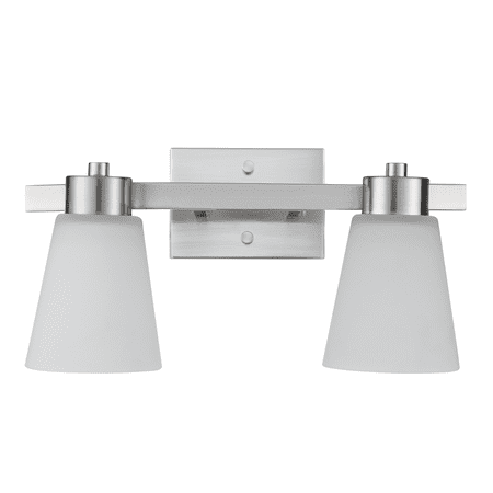 

Prominence Home Fairendale Two Light Bath Vanity in Brushed Nickel
