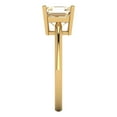 thumbnail image 3 of 2 ct Asscher Cut Natural Morganite Solitaire Engagement Ring for Women in 18K Yellow Gold, 3 of 5