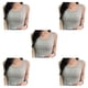 thumbnail image 3 of Camiseta sin mangas de lencería para mujer Sonducket chaleco corto sin mangas con almohadilla de cuello cuadrado, 3 of 6