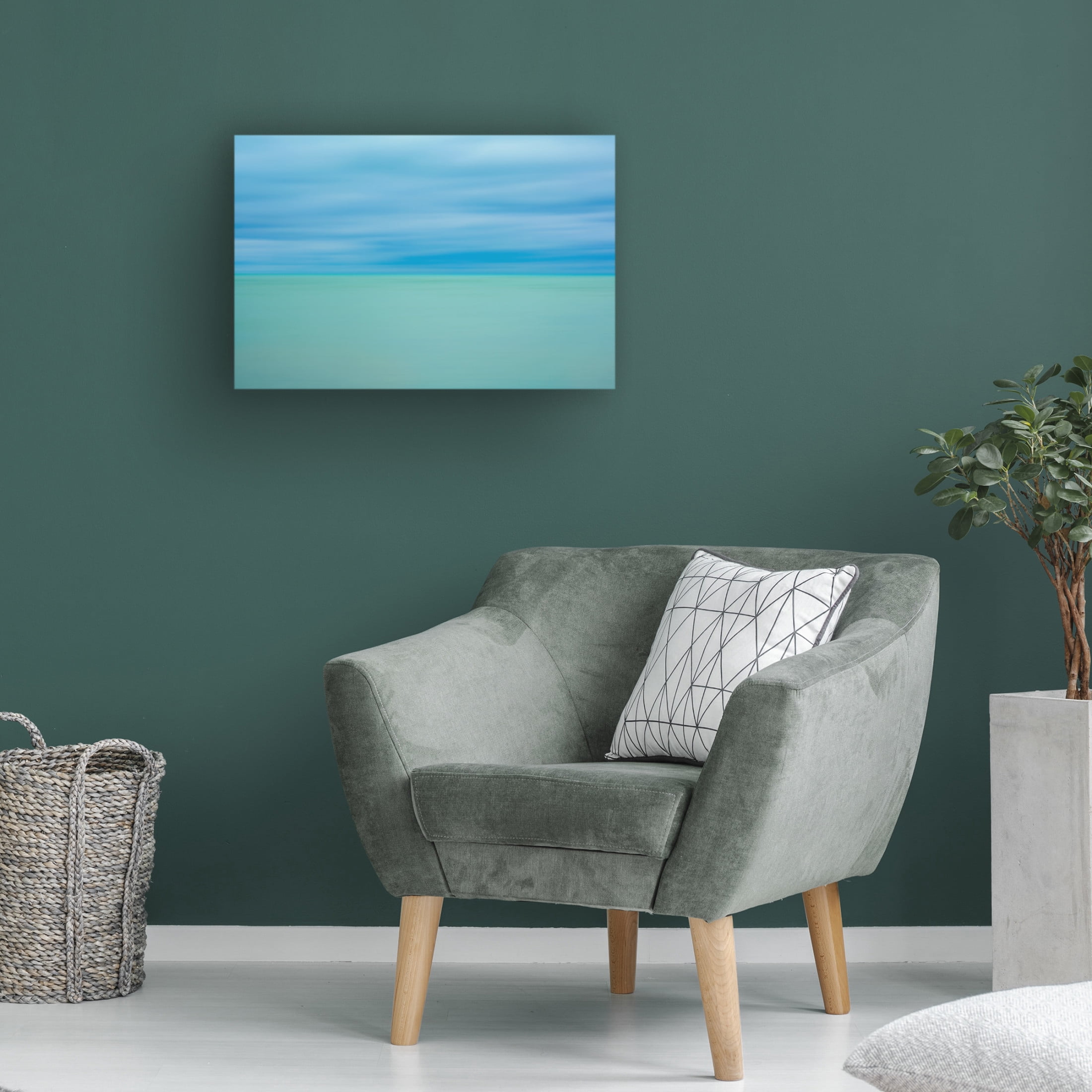 Canvas Wall Art - Susan Merritt 'Calm Waters' Wall Art for Living Room, Bedroom, or Office Décor by Trademark Fine Art - 47 x 30 Inches