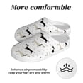 thumbnail image 6 of Daiia Dachshund Dog Print Women’s Fuzzy Slippers Memory Foam Lightweight House Shoes Cozy Loafer Flannel House Shoes-46/47, 6 of 7