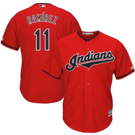Jose Ramirez Cleveland Indians Majestic Alternate 2019 Cool Base Player Jersey -