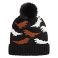 thumbnail image 2 of Knitted Wool Hat for Women Warm Winter Thermal Beanie Cap, 2 of 3