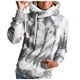 thumbnail image 2 of Pntutb Mujeres Tie-Dyed Print Manga Larga Bolsillo Suelto Sudadera Capucha Pullover top Pntutb Pntutb-378, 2 of 6