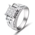 thumbnail image 2 of K-KED 925 Silver Romantic Ring Women Cubic Zircon Delicate Jewelry Sz 6-10-10, 2 of 6