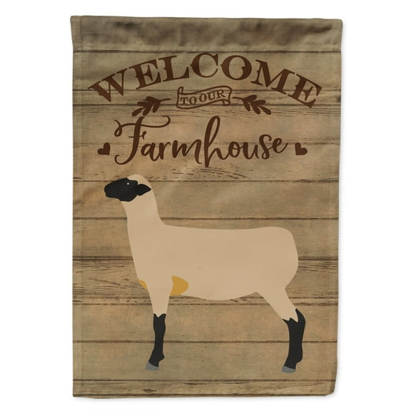 Caroline's Treasures CK6920GF Hampshire Down Sheep Welcome Flag Garden Size , Small, multicolor