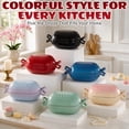 thumbnail image 3 of Ktaxon 5QT Enameled Cast Iron Dutch Oven with Upgraded Textured Handles, Candy-Shaped Sourdough Bread Baking Pot, Oven Safe to 500°F, Cherry Red, 3 of 14