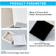 thumbnail image 4 of Caja de joyería cuadrada de cartón blanco leche (12 unidades) para colgantes, collares y pulseras. Incluye relleno de esponja., 4 of 7
