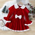 thumbnail image 2 of RIJOPUTY Tween Girl Christmas Dress Girls Black Christmas Christmas Plaid Dress Red Corset Dress Dressup for 3 Year Old Girl Baby Girl Smocked, Red 12-18 Months, 2 of 9