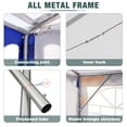 thumbnail image 6 of Summit Living 13'X26' Party Tent Outdoor Event Shelter Canopy with 8 Removable Sidewalls, White and Blue, 6 of 9