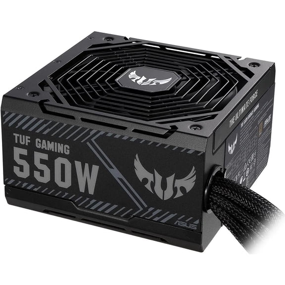 ASUS TUF Gaming 550W ATX12V PSU, 80 Bronze Certified, Non‑Modular, TUF‑GAMING‑550B