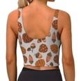 thumbnail image 3 of Lsque Pinecone Autumn Pattern Printed Women'S Sports Bra, Compression, Moisture Wicking, High-Impact Sports Bra For Women,Supportive sports bra-X-Large, 3 of 9