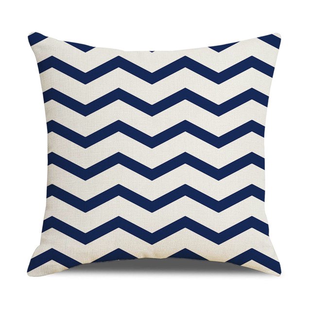 Funda de almohada de lino geométrica simple Funda de almohada para sofá Funda de almohada para el hogar
