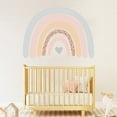 thumbnail image 6 of Decords Rainbow Wall Decals, Peel and Stick Large Rainbow Stickers Colorful Baby Room Decor Rainbow Wallpaper for Girls Kids Bedroom Nursery Playroom Decor, 22.8*27.5inch, 6 of 6