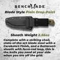 thumbnail image 3 of Benchmade Anonimus 539GY OD Green G-10 Drop-point Plain 5" Fixed Blade Knife, 3 of 8