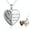 Silver, variant on Coachuhhar Heart Paw Print Locket Necklace 925 Sterling Silver That Holds Pictures Puppy Dog Cat Pendant Necklace Locket Jewelry Gifts for Women