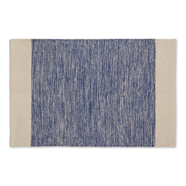 Design Imports CAMZ12639 2 x 3 ft. Hand-Loomed Rug, French Blue Variegated Border
