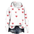 thumbnail image 2 of NAISIBABY Hoodie for Girls, Fleece Lined Valentine's Day Long Sleeve Casual Fashion Hooded Sweatshirt Multicolor 5T, 2 of 5