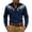 Navy, variant on Mens Dress Shirts Western Cowboys Print Long Sleeve Button Lapel Top Casual Carnival Classic Comfortable Shirt for Men White L