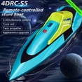 thumbnail image 1 of 1 Set Remote Control Boat Dual-Motor Design Water-Leaving Induction Protection RC Speed Boat for Kids Adults, 1 of 7