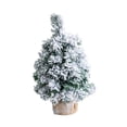 thumbnail image 3 of de Navidad artificial con copos de nieve, miniárbol de Navidad para escritorio, centro de mesa, de Navidad para dormitorio, sala de estar, 20x20x40cm, 3 of 10