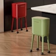 thumbnail image 5 of UFORU 16L Rolling Trash Can with 60 Trash Bags, No-Bend High-Leg Design,Lockable Wheels, Durable ABS & PP Construction for Kitchen and Living Room Storage, 5 of 10