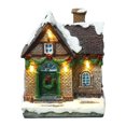 thumbnail image 2 of Village Desktop Ornament Resin Glowing Cottage Night Light With Warm White LED For Holiday, 2 of 5
