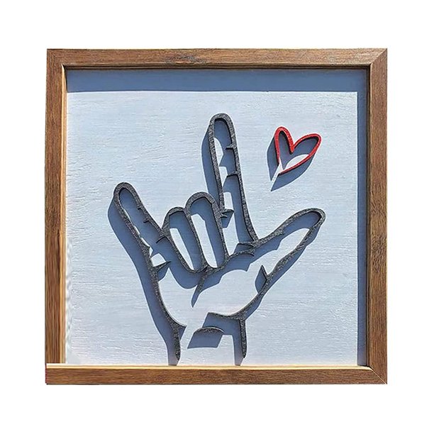 CreativeArrowy Gesture Love Love Background Wall Picture Frame Wall