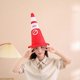 thumbnail image 4 of Plush Traffic Cone Hat Traffic SafetyCone Cap Hat Full Headgear for Women Men Dress Up Cosplay Hat Photo Prop, 4 of 4